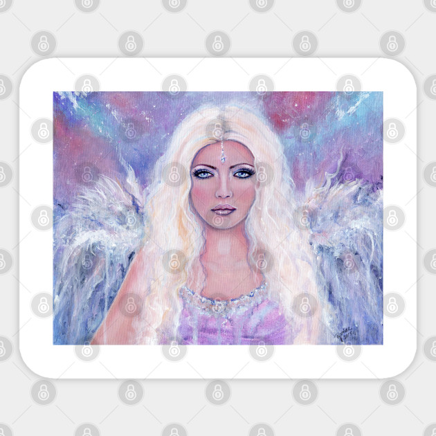 Pastel Angel Art By Renee Lavoie Angel Sticker Teepublic