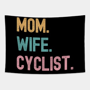 Cycling T-shirt for Her, Women Cycling, Mothers Day Gift, Mom Birthday Shirt, Cycling Woman, Cycling Shirt, Cycling Wife, Cycling Mom, Bike Mom, Cycling Gifts for Her, Strong Women Tapestry