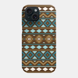 Aztec Essence Pattern Teals Brwn Gld Crm Phone Case