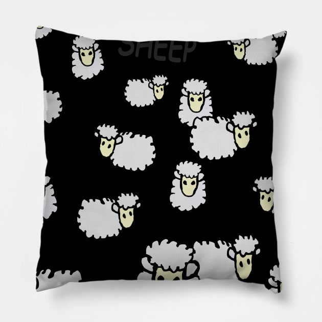 counting sheep Pillow by RosArt100