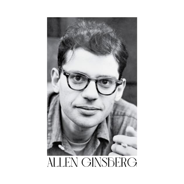 Allen Ginsberg portrait by WrittersQuotes