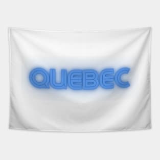 Quebec Retro Word Ard Tapestry