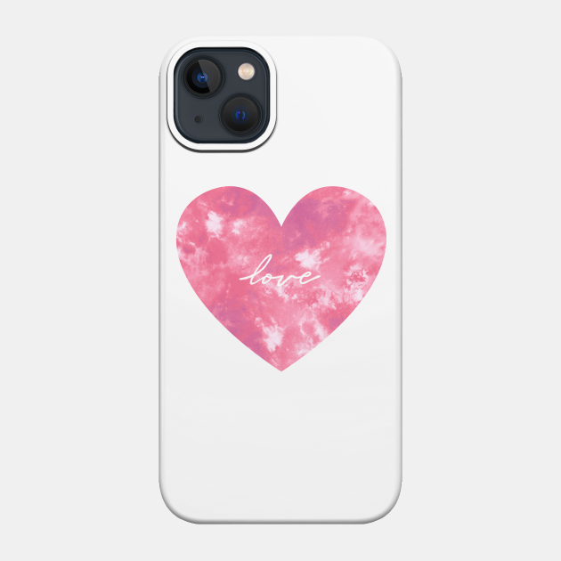 Dye Heart Love - Tie Dye - Phone Case