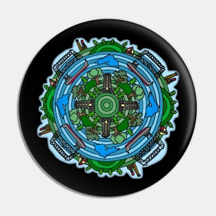 Duluth, Minnesota Themed Mandala Style Drawing Pin