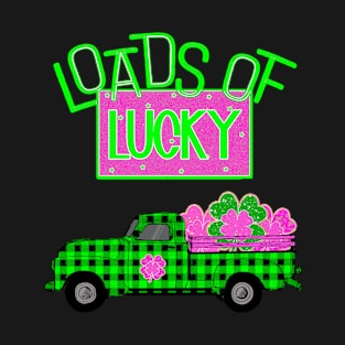 St Patrick's day loads of lucky shamrocks truck T-Shirt