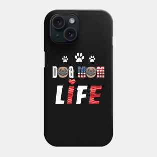 Pugs Mom Life Patriotic America 4Th Of July Phone Case