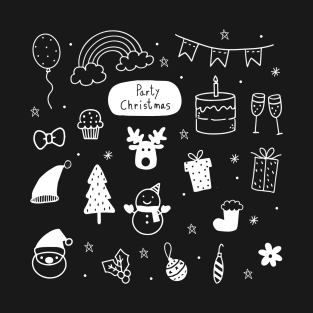 Invert Christmas pattern T-Shirt