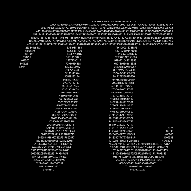 Pi ( formed by the number) by agapimou