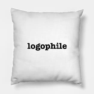 Logophile, Black Pillow