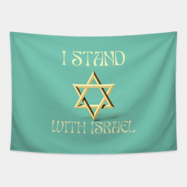 I stand with Israel, support Israel Tapestry by Pattyld