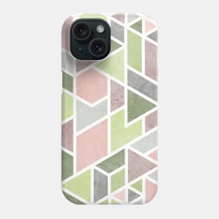 Mint and Pink Mosaic Phone Case