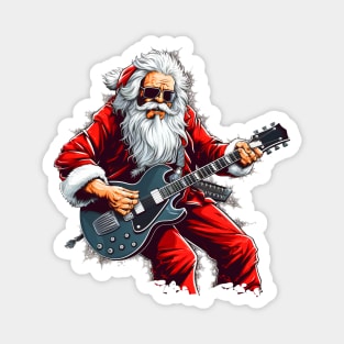 Guitar Santa Magnet