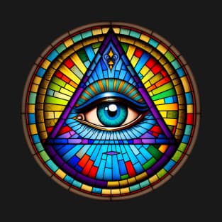 All Seeing Stained Glass Eye T-Shirt