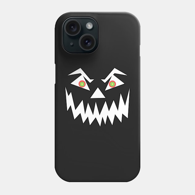 Ghostly face with creepy smile Phone Case by JENNEFTRUST