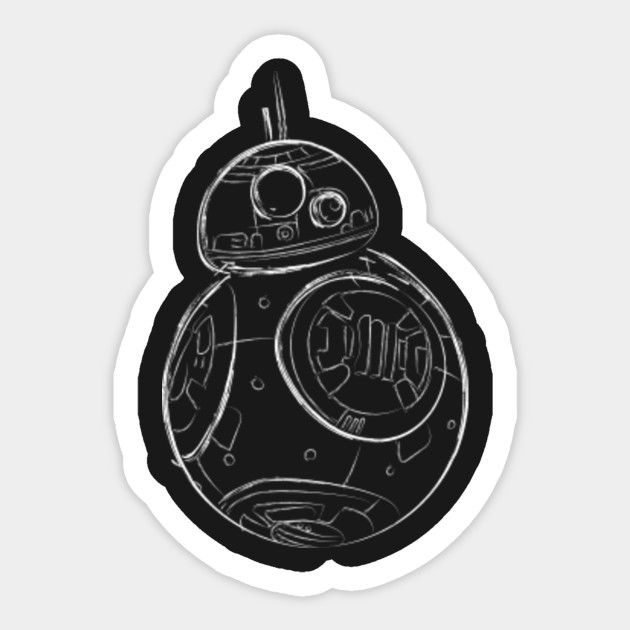star wars bb 8 bb8 sticker teepublic