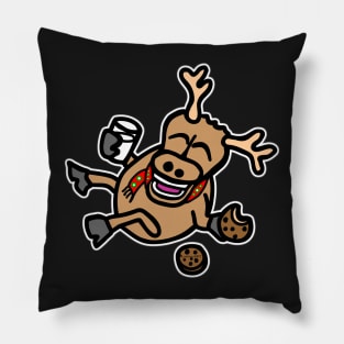 Laughing Reindeer Pillow