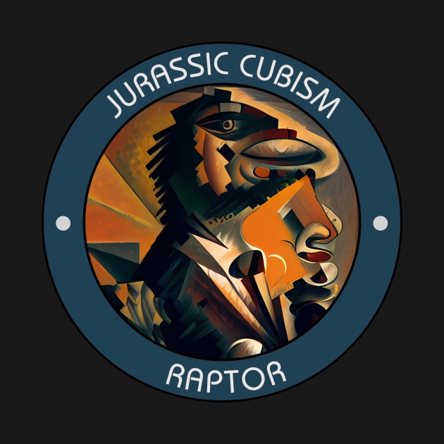 Jurassic Cubism - Raptor by Polyshirt