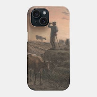 Calling Home the Cows by Jean-Francois Millet Phone Case