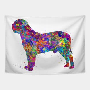 Dogue de bordeaux dog watercolor Tapestry