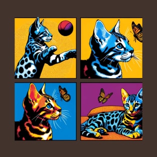 Ocicat Pop Art - Cute Kitties T-Shirt