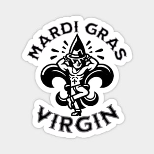 Mardi Gras Virgin Black Magnet