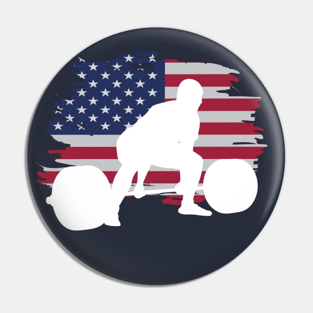 American Deadlift - Powerlifting Pin by High Altitude