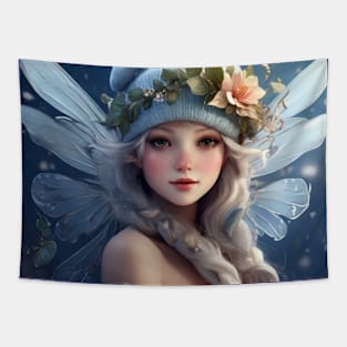 Winter's Whimsy: A Pretty Fairy Tapestry