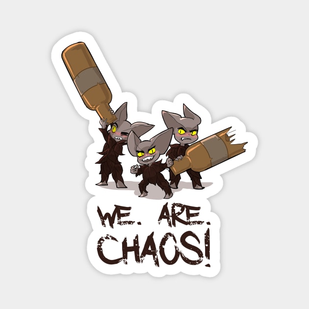 Boozies - We. Are. Chaos! Magnet by Thornvale Store