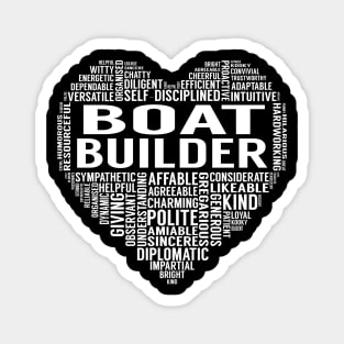 Boat Builder Heart Magnet