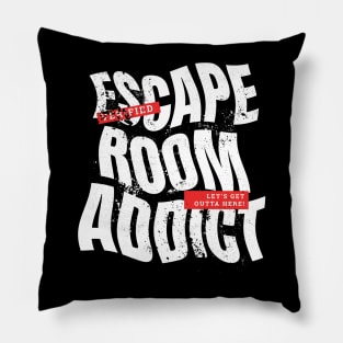 Escape Room Addict Urban Style Design Pillow