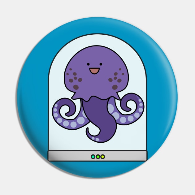 Alien Squid Monster Pin by Humoratologist