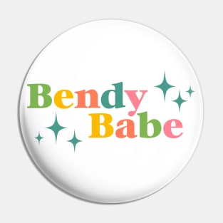 Bendy Babe Pin