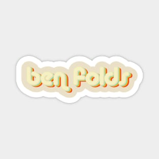 vintage color ben folds Magnet