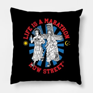 Life is Marathon Pillow