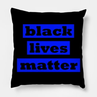 Black Power (Blue) Pillow