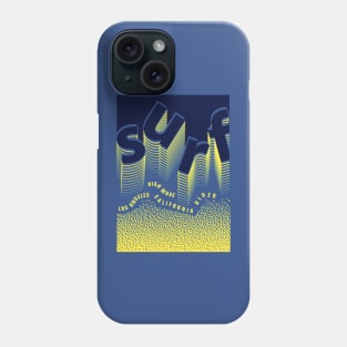 Los Angeles California surf high wave rider Phone Case