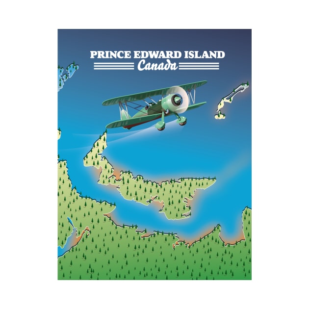 Prince Edward Island, Canada beautiful map by nickemporium1