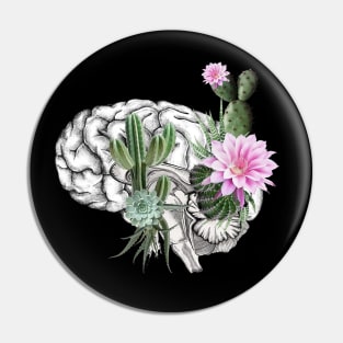 Brain, human anatomy, mental health, succulents plants, aloe cactus Pin