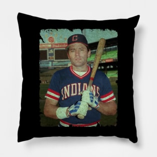 Mike Hargrove (The Human Rain Delay) in Cleveland Guardians Pillow