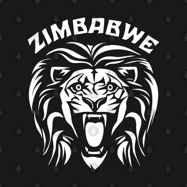 Raoring Lion Face | Zimbabwe by TMBTM