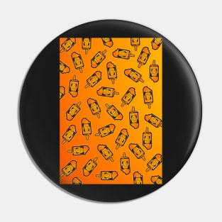 Screamsicle (pattern) (orange) Pin