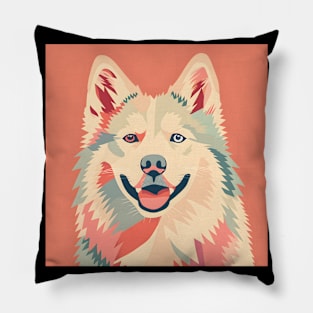 Eskimo Dog in 80's Pillow