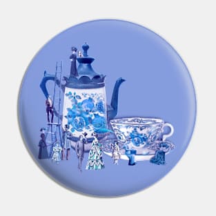 Victorian Coffee (Delft Blue Edition) Pin