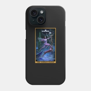 The Goddess Diana The High Priestess Tarot Card Phone Case