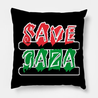 Save Gaza  - Montage - Back Pillow