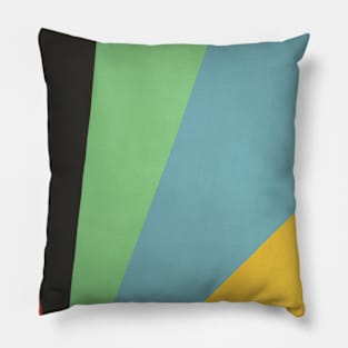 Abstract retro futuristic illustration Pillow