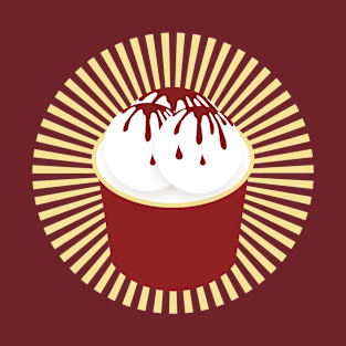 Vintage ice cream with sunburst T-Shirt