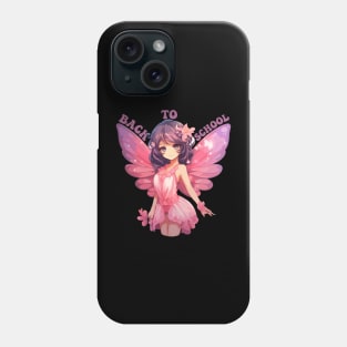 Magical Back to School Pink Fairy Anime Phone Case