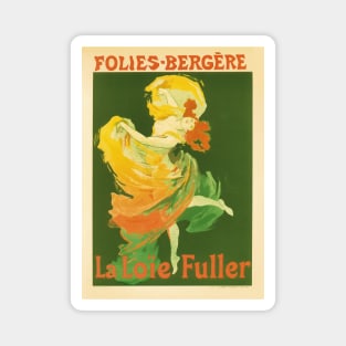 Art Nouveau Cabaret Print of Loie Fuller Magnet