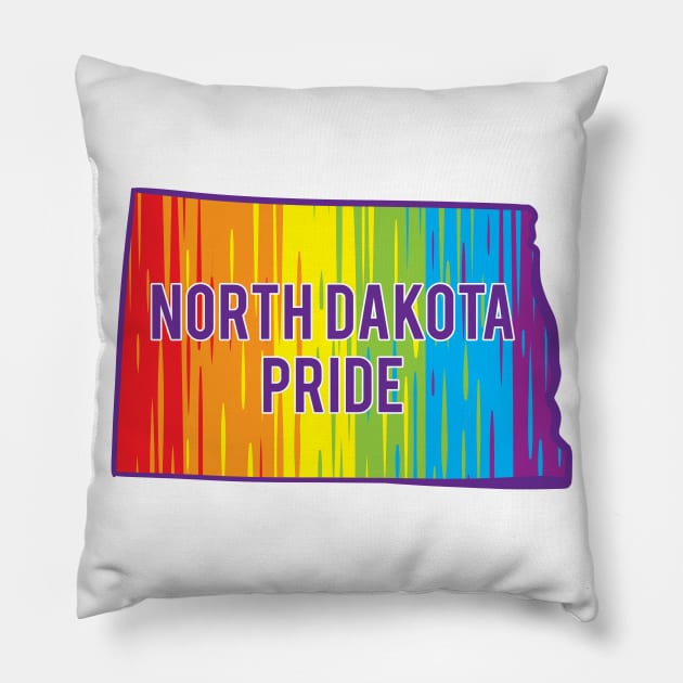 North Dakota Pride Pillow by Manfish Inc.